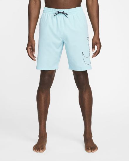 Pantalones Cortos Nike Reflect Logo 9" Swim Volley Hombre Turquesa Azules | EGACO-2945