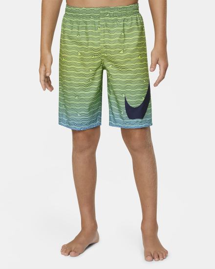 Pantalones Cortos Nike Shark Stripe Kids Breaker 8" Volley Niño Azul Marino | CRHWG-7263