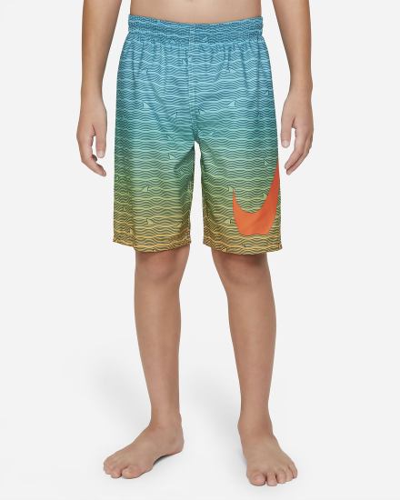 Pantalones Cortos Nike Shark Stripe Kids Breaker 8" Volley Niño Naranjas | MBFAT-2376