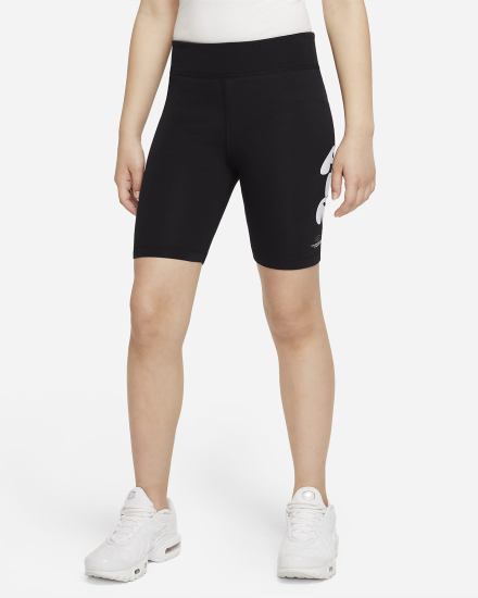 Pantalones Cortos Nike Sportswear Air Kids 7" Bike Niña Negras | VKZSP-6240
