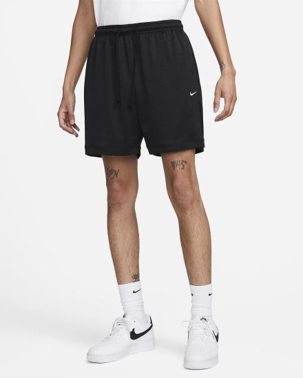 Pantalones Cortos Nike Sportswear Authentics Mesh Hombre Negras Blancas | RHNQX-6450