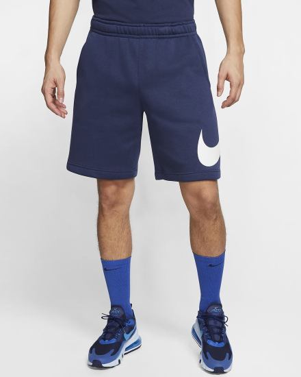 Pantalones Cortos Nike Sportswear Club Estampadas Hombre Azul Marino Blancas | JKSEL-5963