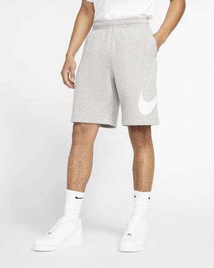 Pantalones Cortos Nike Sportswear Club Estampadas Hombre Gris Oscuro Blancas | QRBHE-7268