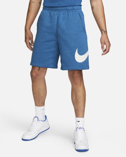 Pantalones Cortos Nike Sportswear Club Estampadas Hombre Azules Oscuro | ZIKPL-8971