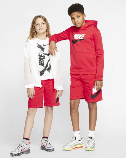 Pantalones Cortos Nike Sportswear Club Fleece Kids Niño Rojas | KPARU-0364