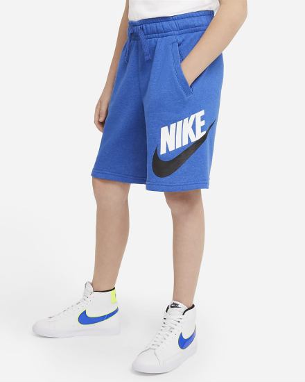 Pantalones Cortos Nike Sportswear Club Fleece Kids Niño Azul Real | MQVYN-2134