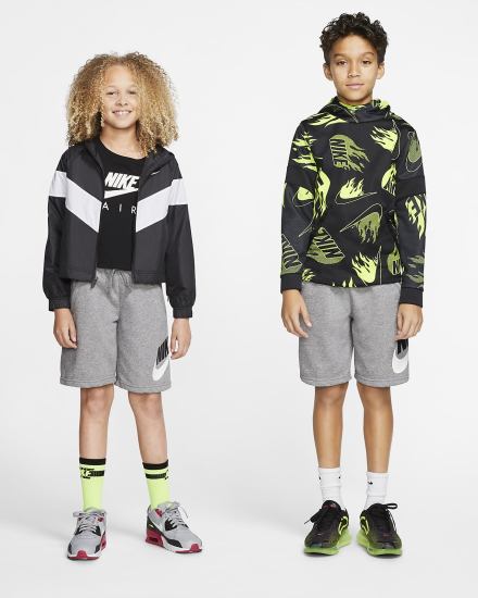 Pantalones Cortos Nike Sportswear Club Fleece Kids Niño Gris Oscuro | PVAQB-7035