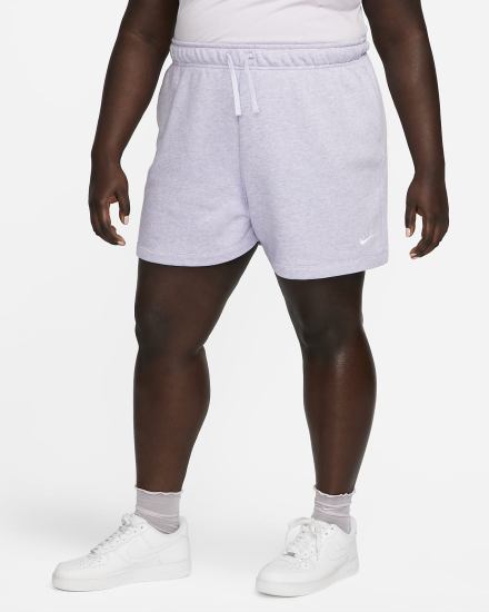 Pantalones Cortos Nike Sportswear Club Fleece Mid-Rise Mujer Blancas | SEJOG-0394