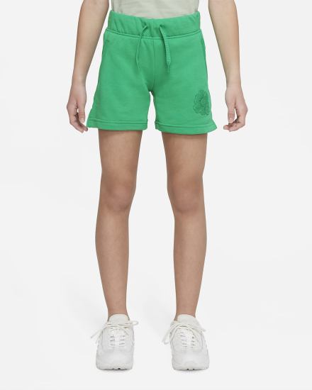 Pantalones Cortos Nike Sportswear Club Kids French Terry Mama Niña Verde | LENSZ-7120