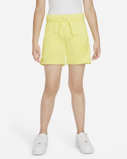 Pantalones Cortos Nike Sportswear Club Kids French Terry Mama Niña Amarillo | WUDSQ-0625