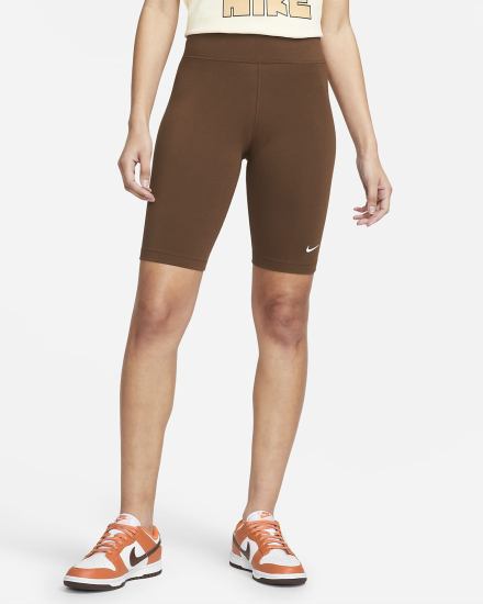 Pantalones Cortos Nike Sportswear Essential Mid-Rise Bike Mujer Blancas | RDSZY-6751