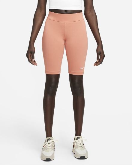 Pantalones Cortos Nike Sportswear Essential Mid-Rise Bike Mujer Blancas | WJRFN-8029