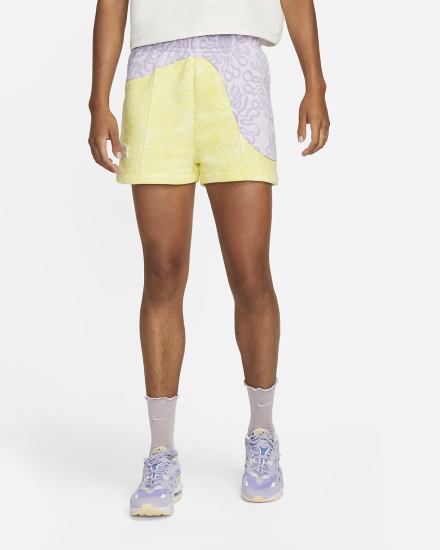 Pantalones Cortos Nike Sportswear Fleece Mujer Moradas | BAKUN-7506