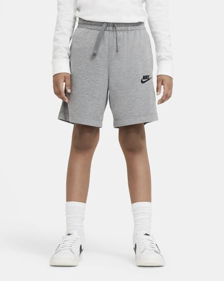 Pantalones Cortos Nike Sportswear Kids Niño Gris Oscuro Negras | HGSAJ-3625