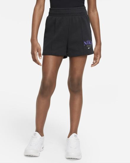 Pantalones Cortos Nike Sportswear Kids Niña Negras | IQZEA-6825