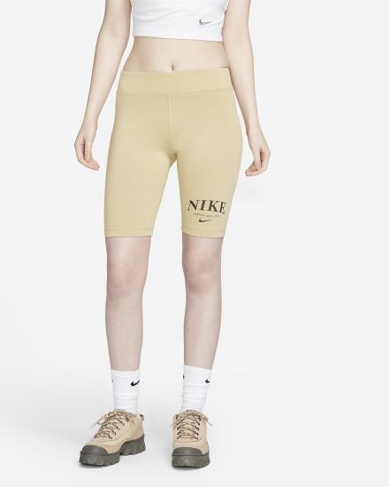 Pantalones Cortos Nike Sportswear Mid-Rise Bike Mujer Marrones Chocolate Oscuro | OWGCT-5248