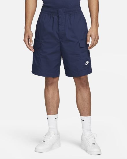 Pantalones Cortos Nike Sportswear Sport Essentials Woven Unlined Utility Hombre Azul Marino Blancas | ENDOR-4391
