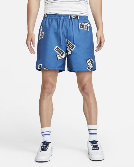 Pantalones Cortos Nike Sportswear Sport Essentials+ Flow Hombre Azules Oscuro Blancas | KDOIL-3489
