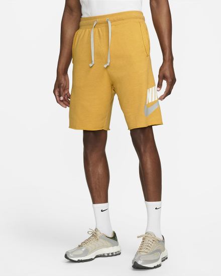 Pantalones Cortos Nike Sportswear Sport Essentials French Terry Alumni Hombre Amarillo | SPMOW-2907
