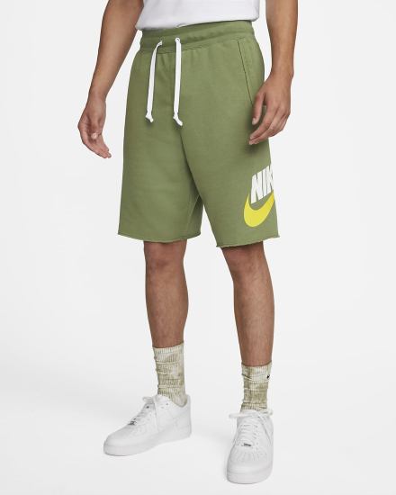 Pantalones Cortos Nike Sportswear Sport Essentials French Terry Alumni Hombre Verde | STLMP-4215