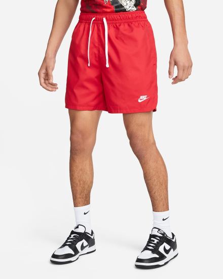 Pantalones Cortos Nike Sportswear Sport Essentials Woven Lined Flow Hombre Rojas Blancas | UZEPJ-2917