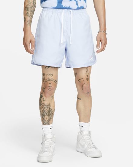 Pantalones Cortos Nike Sportswear Sport Essentials Woven Lined Flow Hombre Azules Claro Blancas | WXTEH-2143