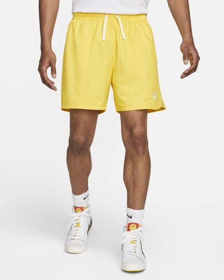 Pantalones Cortos Nike Sportswear Sport Essentials Woven Lined Flow Hombre Amarillo Blancas | YXLKH-2683