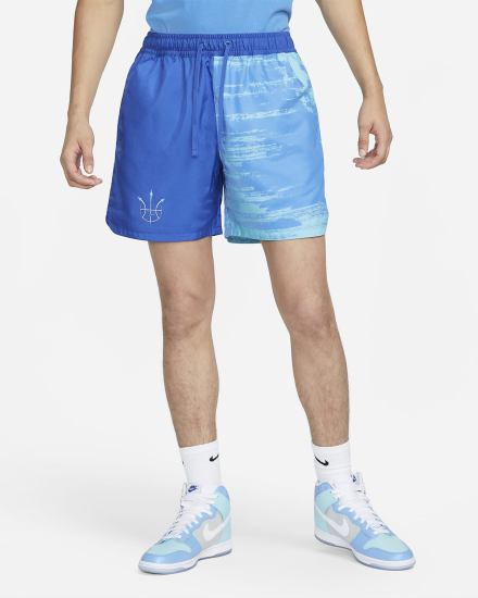 Pantalones Cortos Nike Sportswear Summer Hoops Woven Flow Hombre Azul Real | CQELU-1657