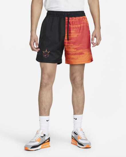 Pantalones Cortos Nike Sportswear Summer Hoops Woven Flow Hombre Negras | LARGO-8250