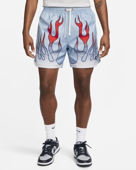 Pantalones Cortos Nike Sportswear Woven Flow Americana Hombre Azules | KXEZQ-2164