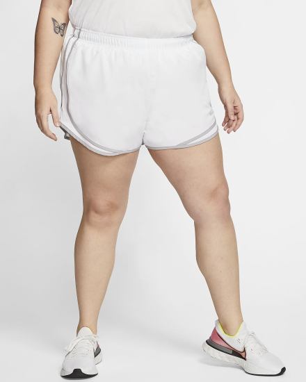 Pantalones Cortos Nike Tempo Running Mujer Blancas Gris | BSQCN-2596
