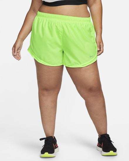 Pantalones Cortos Nike Tempo Running Mujer Verde Gris | MVDBR-6345