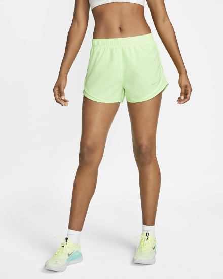 Pantalones Cortos Nike Tempo Running Mujer Verde Gris | OZQEV-8520