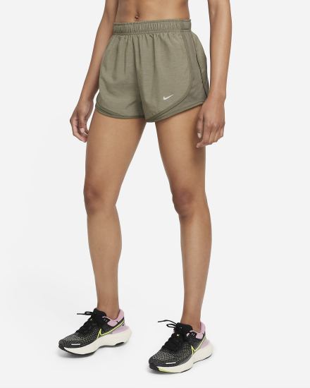Pantalones Cortos Nike Tempo Running Mujer Verde Oliva Gris | XLOAD-6129