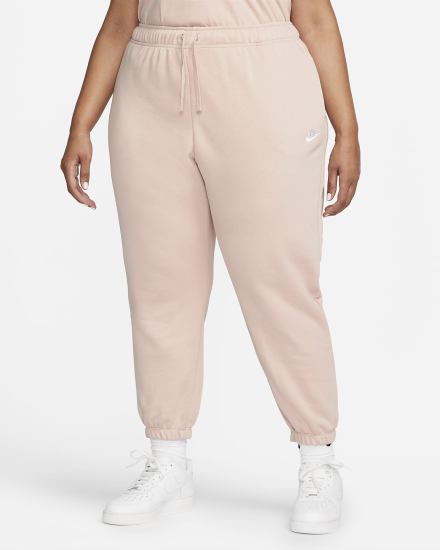 Pantalones Deportivos Nike Sportswear Club Fleece Mid-Rise Oversized Mujer Rosas Blancas | AEWFM-3026
