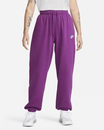 Pantalones Deportivos Nike Sportswear Club Fleece Mid-Rise Oversized Mujer Blancas | JZOEA-3574