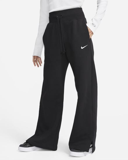 Pantalones Deportivos Nike Sportswear Phoenix Fleece High-Waisted Wide-Leg Mujer Negras | CVTPY-5034