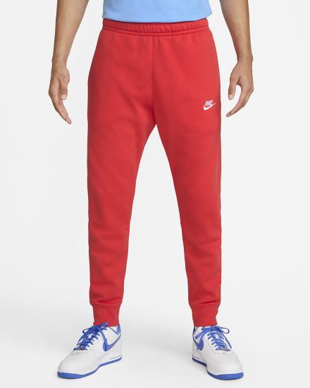 Pantalones Jogger Nike Sportswear Club Fleece Hombre Rojas Claro Blancas | FENPT-4283