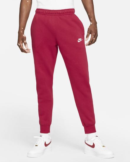 Pantalones Jogger Nike Sportswear Club Fleece Mujer Burdeos Blancas | NKSCD-5893