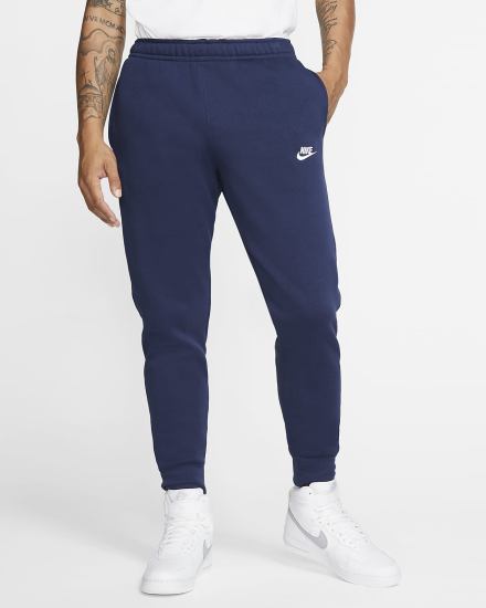 Pantalones Jogger Nike Sportswear Club Fleece Mujer Azul Marino Blancas | QPLRT-0451