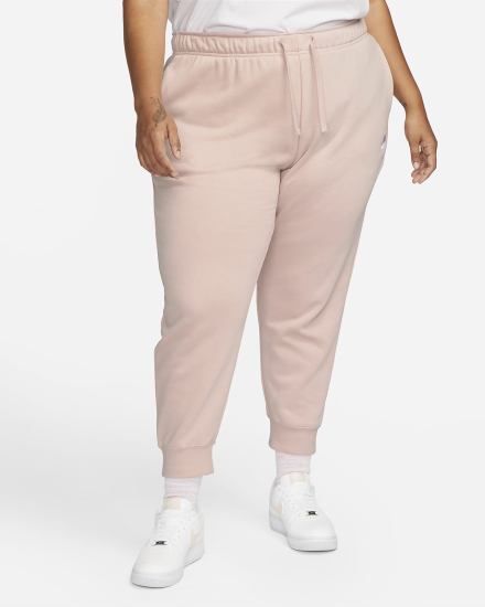 Pantalones Jogger Nike Sportswear Club Fleece Mid-Rise Mujer Rosas Blancas | YSRWE-0198