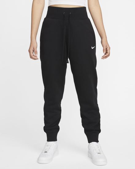 Pantalones Jogger Nike Sportswear Phoenix Fleece High-Waisted Mujer Negras | HSYRD-4256