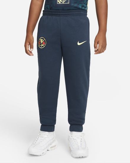 Pantalones Nike Club América Kids Fleece Soccer Niña Azul Marino Limón | HANJP-6532