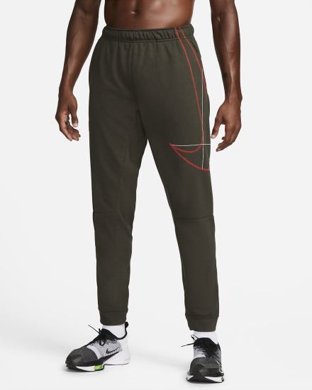 Pantalones Nike Dri-FIT Fleece Tapered Running Hombre Rojas | WOUGI-3729