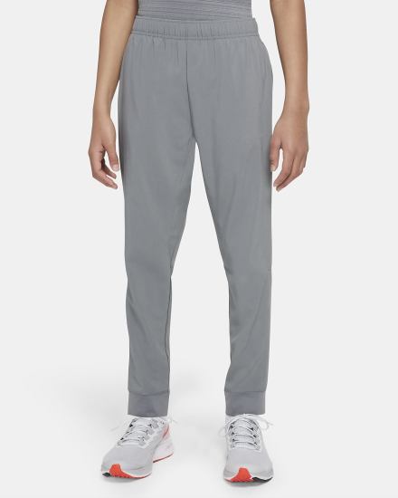 Pantalones Nike Dri-FIT Kids Woven Training Niño Gris | BZMKQ-6840
