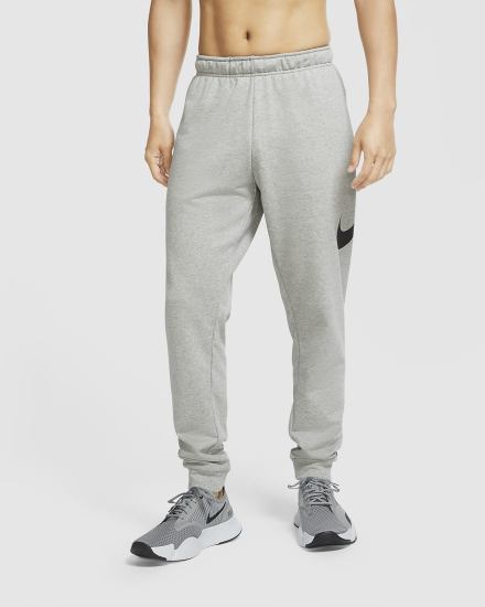 Pantalones Nike Dri-FIT Tapered Training Hombre Gris Oscuro Negras | ARNDK-5012