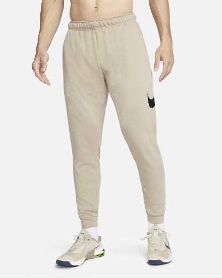 Pantalones Nike Dri-FIT Tapered Training Hombre Kaki Negras | UIELQ-3741