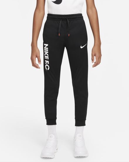 Pantalones Nike F.C. Dri-FIT Kids Knit Soccer Niño Negras Blancas | TAKEI-9738