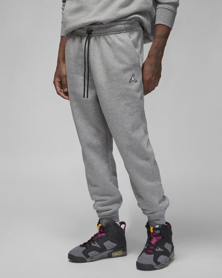 Pantalones Nike Jordan Essential Fleece Hombre Gris Oscuro Negras Blancas | FBLNW-4063