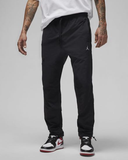 Pantalones Nike Jordan Essentials Woven Hombre Negras Blancas | CRQFU-7086